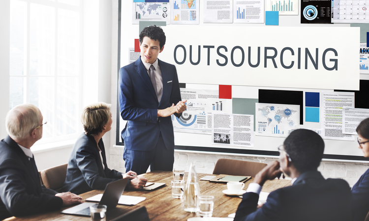 Outsourcing Function Tasks Contract Business Concept